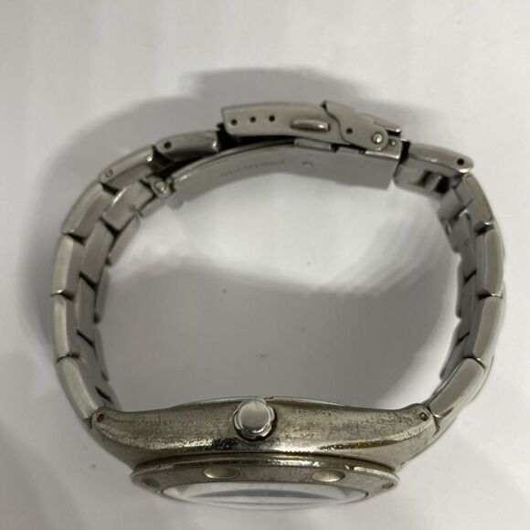 Fossil AM3288 Men's Silver Stainless Steel Analog Dial Quartz Wrist Watch FR122 - Picture 8 of 12